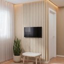 Ver imagem 1 de Painel Ripado para TV até 32 Polegadas Planejado 80x230cm Aruá CabeCasa MadeiraOriginals Off White