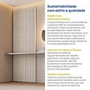 Ver mais imagens de Painel Ripado para TV até 32 Polegadas Planejado 80x230cm Aruá CabeCasa MadeiraOriginals Off White
