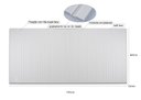 Ver imagem 3 de Cabeceira Solteiro Ripada MDF Modular 60x110cm Dupla Face:Branco