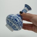 Ver imagem 5 de Vaso Decorativo de Cerâmica Azul 13x9x9cm Enfeite Sala Mesa Estante Aparador