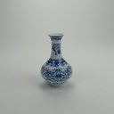 Ver mais imagens de Vaso Decorativo de Cerâmica Azul 13x9x9cm Enfeite Sala Mesa Estante Aparador