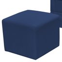 Ver imagem 5 de Poltrona de Amamentação com Balanço e Puff Elisa P02 Suede Azul Marinho - Lyam Decor