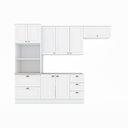 Ver imagem 3 de Cozinha Compacta 4 Peças 100% MDF com Torre Quente 02 Fornos Americana Branco HP/Calcare