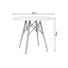 Mesa James 0,90 Redondo Branco OOL By Art Design - 6