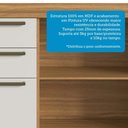 Ver imagem 6 de Armário de Cozinha Modulada com Balcão e Tampo 4 Portas 3 Gavetas Ágata 100% Mdf Vidro Reflecta Amên