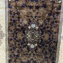 Ver imagem 6 de Tapete Persa Royal Marrom 100x150cm Fio Acetinado - Ideal para Quarto e Sala