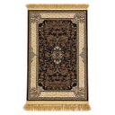 Ver imagem 1 de Tapete Persa Royal Marrom 100x150cm Fio Acetinado - Ideal para Quarto e Sala
