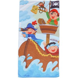 Toalha de Praia Infantil Soft Microfibra Anti Areia 60x110 Piratas Summer