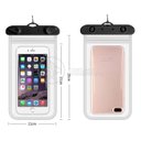 Ver imagem 2 de Capa Bolsa a Prova Dágua Impermeável Universal para Celular - Preto