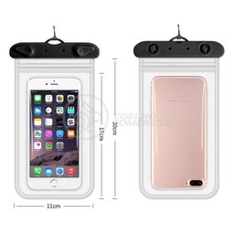 Capa Bolsa a Prova Dágua Impermeável Universal para Celular - Preto - 2