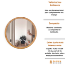 Ver imagem 5 de Kit 3 Espelhos Redondo Com Borda De Madeira Cinamomo 40Cm