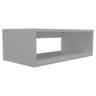 Mesa De Cabeceira Suspenso Criado Mudo Mdf Nicho Quarto 20x60x31cm - Cinza claro - 2