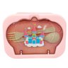 Marmita Infantil C/ Talheres 2446814 Rosa - Quanhe - 2
