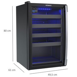 Expositora Champanheira Venax 100l Porta Invertida Preto Fosco 220v 27510 - 3