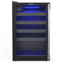 Expositora Champanheira Venax 100l Porta Invertida Preto Fosco 220v 27510 - 1