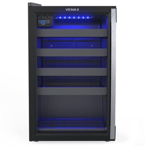 Expositora Champanheira Venax 100l Porta Invertida Preto Fosco 220v 27510