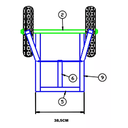Ver imagem 3 de Carro de Carga 350kg Metalosa Pc 3 C/rolete 35a (5)