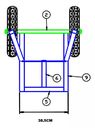 Ver imagem 3 de Carro de Carga 350kg Metalosa Pc 3 C/rolete 35a (5)