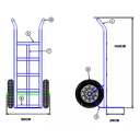 Ver imagem 2 de Carro de Carga 350kg Metalosa Pc 3 C/rolete 35a (5)