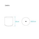 Ver imagem 2 de Lixeira para Banheiro Rosa Claro 20 x 20cm - 6,2l