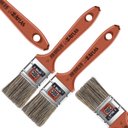 Ver imagem 1 de Pincel Trincha Média 38mm Cerdas Gris para Pintura Latéx e Acrílica | Atlas | Kit 02 Un