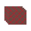 Ver imagem 2 de Kit Jogo Americano Natal Xadrez Vermelho/verde Nsw 4 Peças