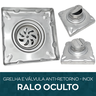 Ralo Oculto Inox Tampa Invisível Quadrado 12x12 Não É Pvc - 4