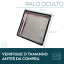 Ver imagem 3 de Ralo Oculto Inox Tampa Invisível Quadrado 12x12 Não É Pvc