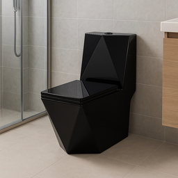 Vaso Sanitário Monobloco Preto Pex Maximus Produzido em Cerâmica - 9