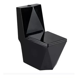 Vaso Sanitário Monobloco Preto Pex Maximus Produzido em Cerâmica - 3