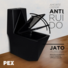Vaso Sanitário Monobloco Preto Pex Maximus Produzido em Cerâmica - 7