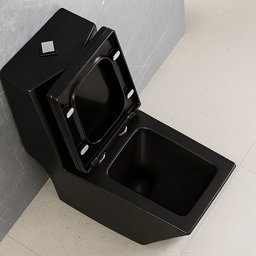 Vaso Sanitário Monobloco Preto Pex Maximus Produzido em Cerâmica - 8