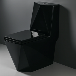 Vaso Sanitário Monobloco Preto Pex Maximus Produzido em Cerâmica - 5
