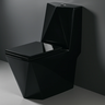 Vaso Sanitário Monobloco Preto Pex Maximus Produzido em Cerâmica - 5