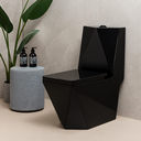 Ver imagem 1 de Vaso Sanitário Monobloco Preto Pex Maximus Produzido em Cerâmica