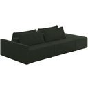 Ver imagem 1 de Sofá Ilha Modular para Sala 232cm com Puff Dublin K01 Veludo Verde - Lyam Decor