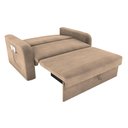 Ver imagem 3 de Sofá Cama Daiane 2 Lugares com Baú Suede Bege Matrix