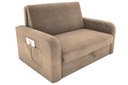 Ver imagem 1 de Sofá Cama Daiane 2 Lugares com Baú Suede Bege Matrix