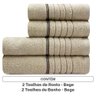 Toalhas de Banho e Rosto Karsten 100% Algodão com 4 Peças Bressan - 2