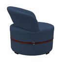 Ver imagem 3 de Poltrona Decorativa Luana Estofada para Sala em Linho:azul