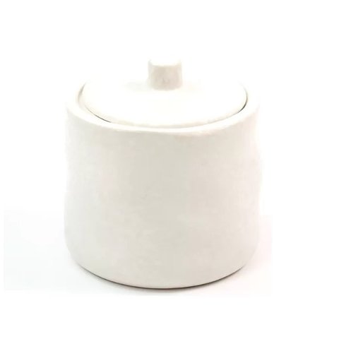 Porta Objetos para Banheiro de Cerâmica com Tampa Oikos