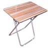 MESA DOBRAVEL DE ALMUNIO E MDF PORTATIL COMPACTA 70CM QUADRADA - 1
