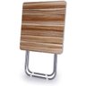 MESA DOBRAVEL DE ALMUNIO E MDF PORTATIL COMPACTA 70CM QUADRADA - 3