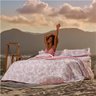 Jogo de Cama - Casal - Premium - Florença - 4 Peças - 100% Algodão - Teka - 4