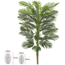 Ver imagem 1 de Arvore Artificial Palmeira Real Toque X33 Verde 1,50cm
