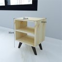 Ver imagem 7 de Mesa de Cabeceira Natural & Colors 3 Prateleiras Pé Mini Mel