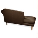 Ver imagem 5 de Divã Recife Suede Marrom 165 cm Pés Chanfrado Castanho - D’Rossi