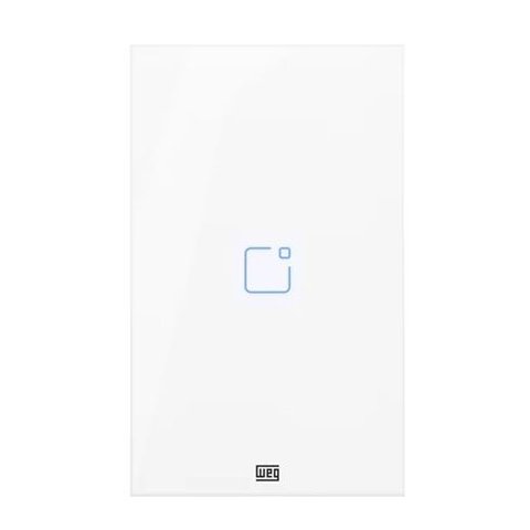 Smart Home Interruptor Touch Wi-fi+rf C/placa 1 Bt 4x2 Branco-weg