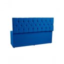 Ver imagem 4 de Recamier Baú 1,40m Madrid Suede Azul Marinho