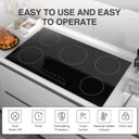 Ver imagem 7 de Vbgk Cooktop de Indução 36" 7400w com 5 Queimadores e Controle Touch (preto)